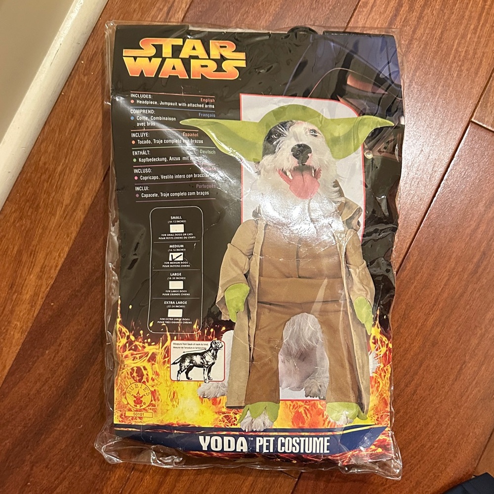 Star Wars Yoda Pet Costume - Green and Tan